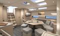 Dufour 44 Sailboat - Saloon