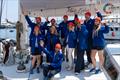Boris Herrmann, Pierre Casiraghi, HSH Prince Albert II of Monaco, Prof Dr Antje Boetius, Prof Dr Katja Matthes, Peter Eckhardt from Laeisz, and the crew of Malizia Explorer
