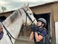 Sophia's riding lesson at La Flotte, Île de Ré, France © Kim Lawler
