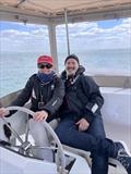 Kim and Duncan's first sea trial & sail on Satellite, off the coast of La Rochelle, France © Kim Lawler