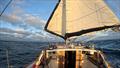 Poled out headsail in the Indian Ocean - Blue Moon II circumnavigation