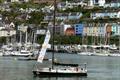 Arriving in Dartmouth on Pudsey Bear's first round-Britain voyage