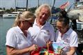 The Viking Explorers Rally returns to Camper & Nicholsons Port Louis Marina, in Grenada - Marina Manager Zara Tremlett, showing the welcome basket