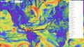 Predictwind tracker with weather patterns