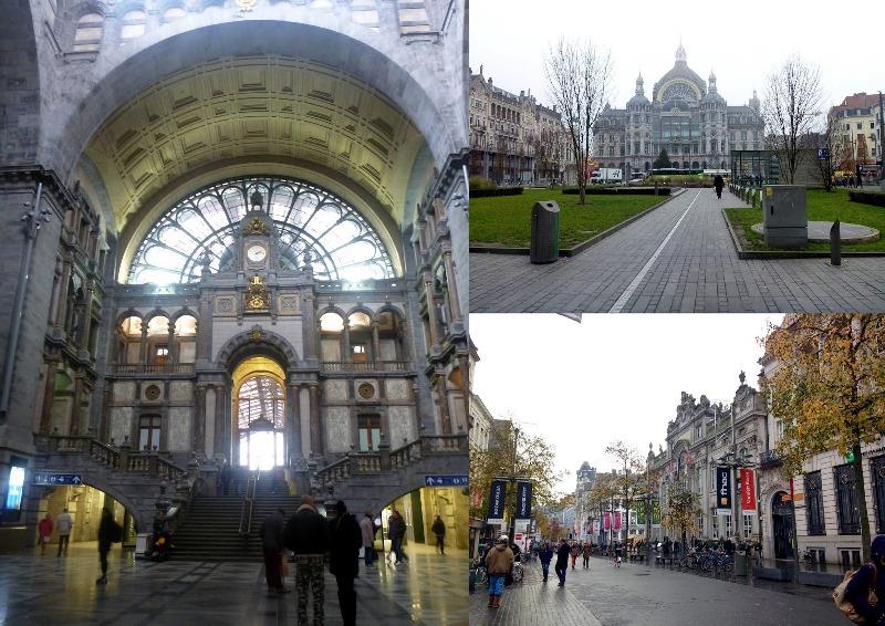 Beautiful Antwerp Central Station and the main shopping street - photo © SV Taipan