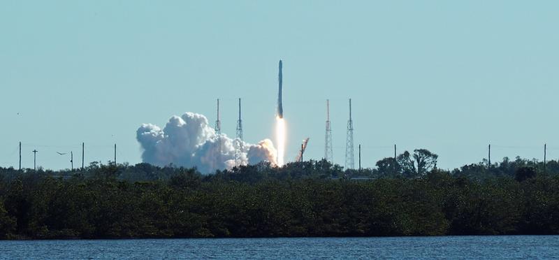 SpaceX Falcon 9 & Dragon lift off photo copyright Crystal Blues Digital taken at  and featuring the Cruising Yacht class