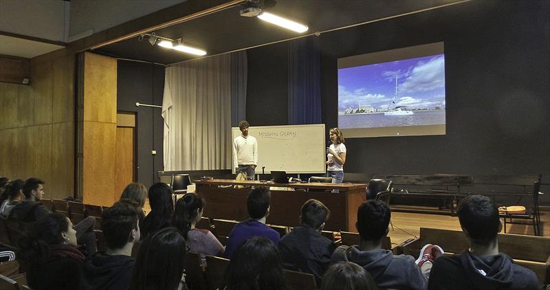 The auditorium in our first school - photo © Mission Ocean