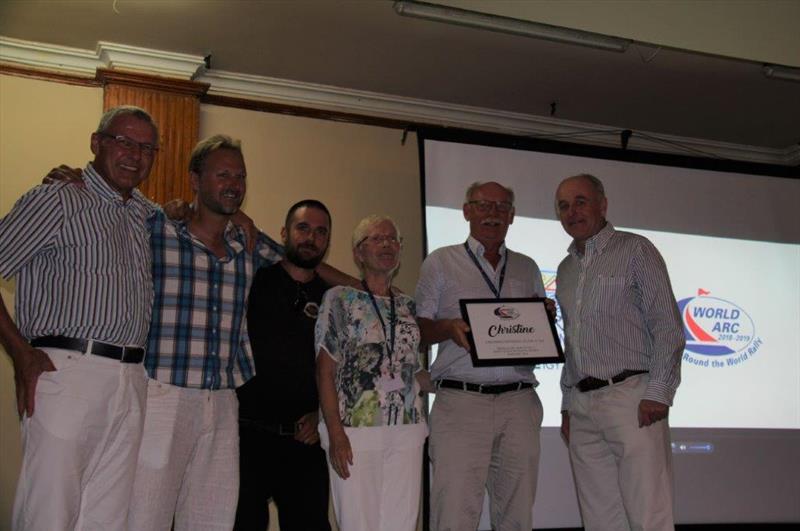 World ARC: Colombia Santa Marta -  Leg1 Prize Giving 2nd Racing Division A - photo © World Cruising