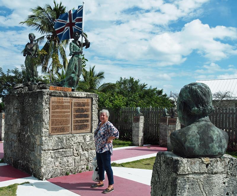 The Admiral in the Loyalist Sculpture Garden photo copyright SV Crystal Blues taken at  and featuring the Cruising Yacht class