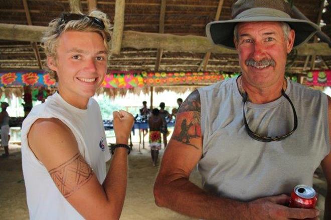 World ARC 2018 - Panama Shelter Bay Embera Mattand Dan photo copyright World Cruising taken at  and featuring the Cruising Yacht class