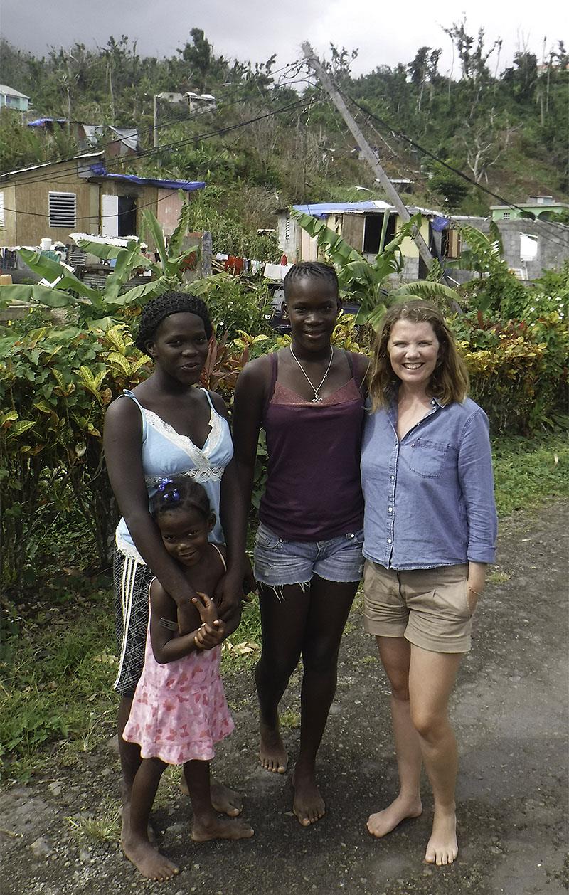 Laura and three of the girls from Castle Bruce photo copyright Mission Ocean taken at  and featuring the Cruising Yacht class