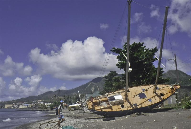 Wrecks on the beach in Portsmouth, all untouched! photo copyright Mission Ocean taken at  and featuring the Cruising Yacht class