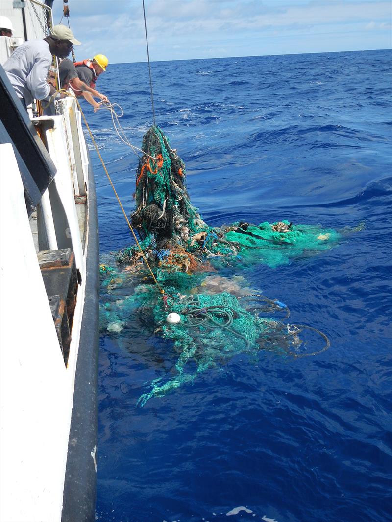 The Ocean Cleanup megaexpedition - Ghostnet retrieving photo copyright The Ocean Cleanup taken at  and featuring the Cruising Yacht class