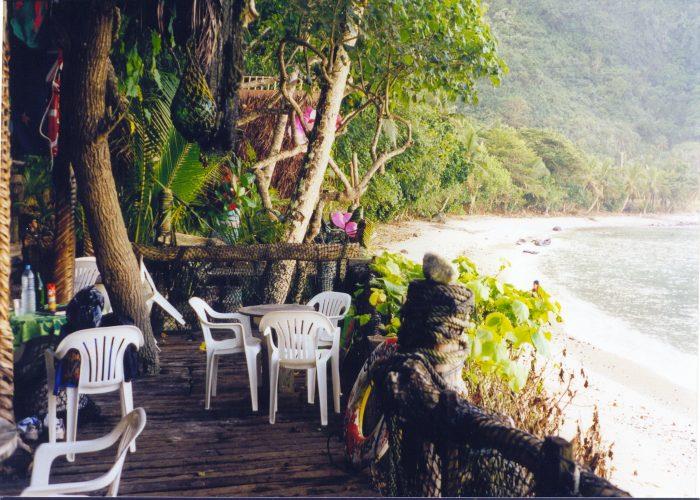 The most beautiful beach bar in the world photo copyright Hugh & Heather Bacon taken at  and featuring the Cruising Yacht class