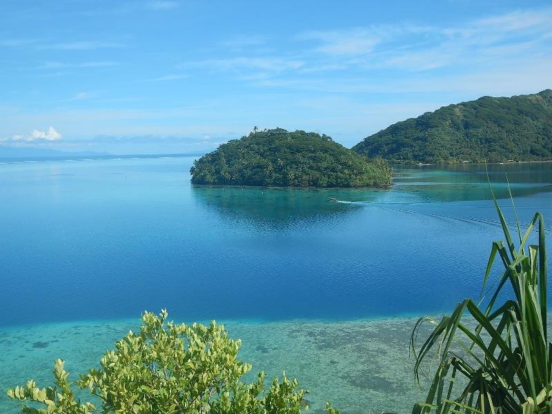 West side of Huahine photo copyright Andrew and Clare taken at  and featuring the Cruising Yacht class