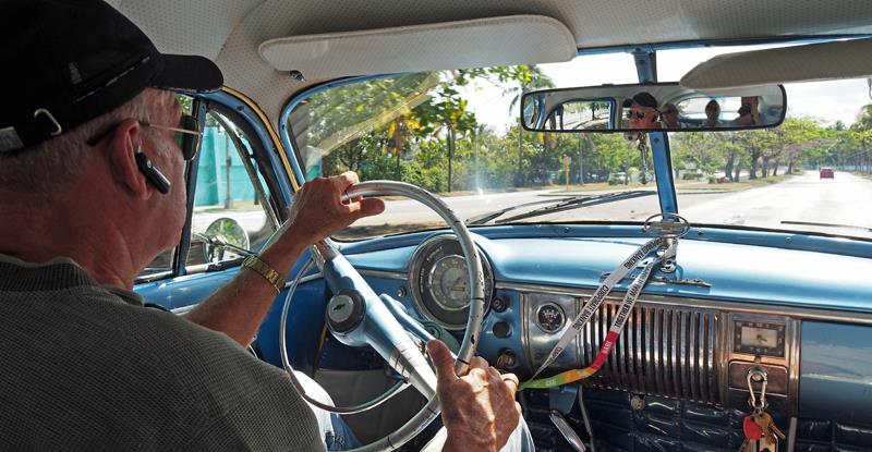 1950's Chevy taxi, this one still had the original engine and transmission - photo © Neil Langford, SV Crystal Blues