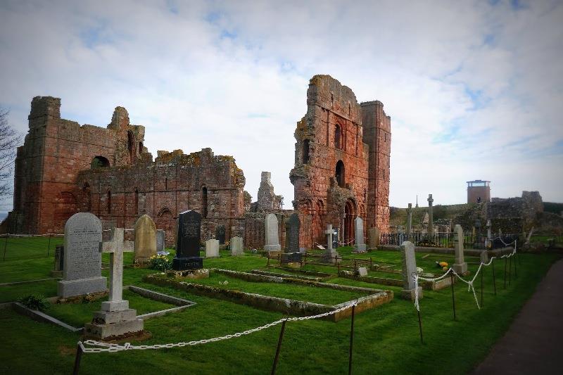 Lindesfarne Priory. Medieval Monastery ruin on Holy Island - photo © SV Taipan