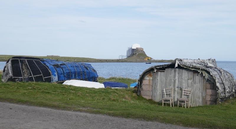 Holy Island Boathouses - photo © SV Taipan