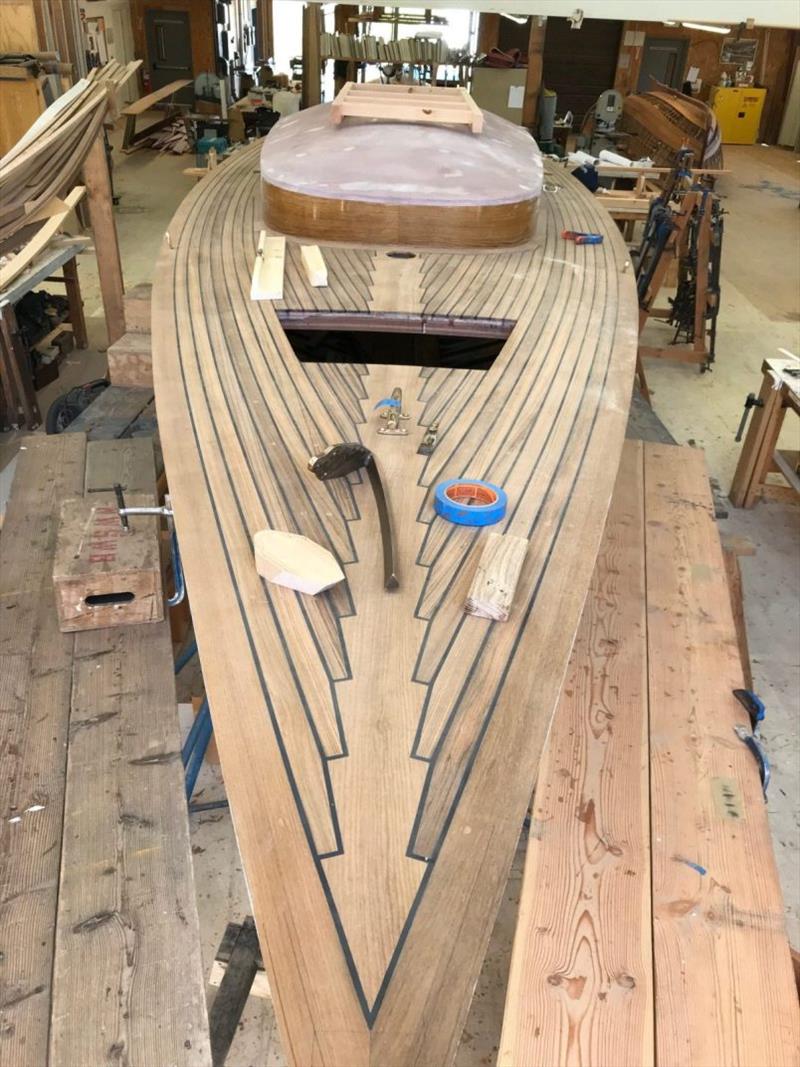 Dark Harbour 17 under construction in Port Hadlock, Washington State at the Northwest School of Wooden Boat Building photo copyright AWBF taken at  and featuring the Cruising Yacht class