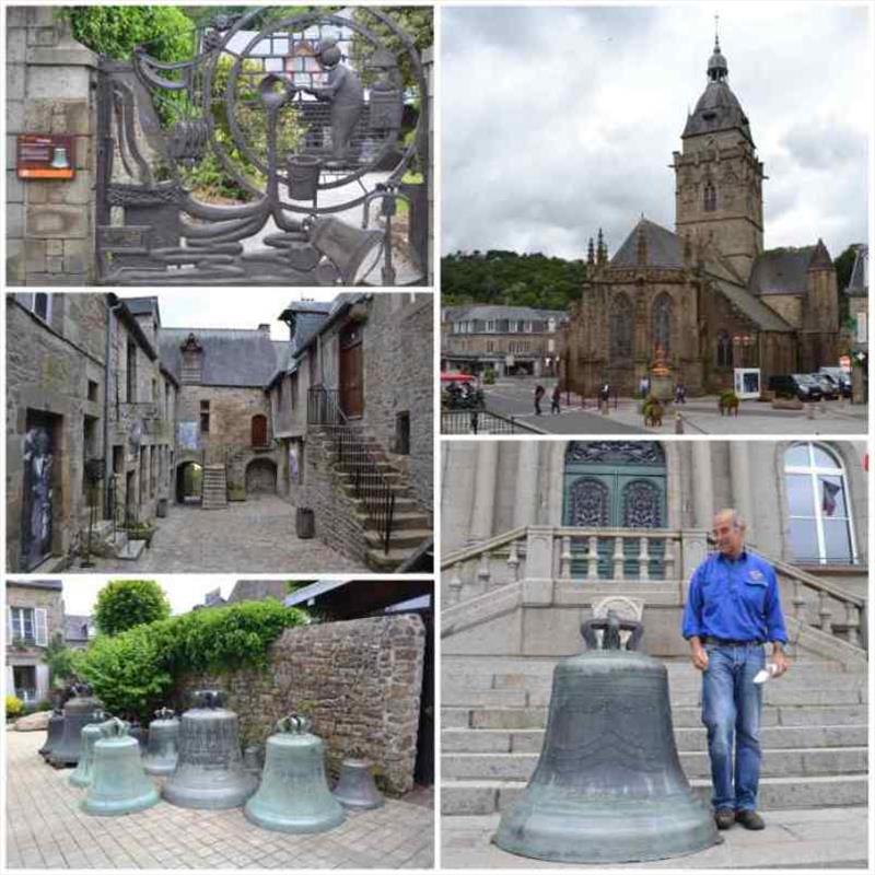 The bell foundry gates, local church, bells and one of the village courtyards photo copyright Red Roo taken at  and featuring the Cruising Yacht class