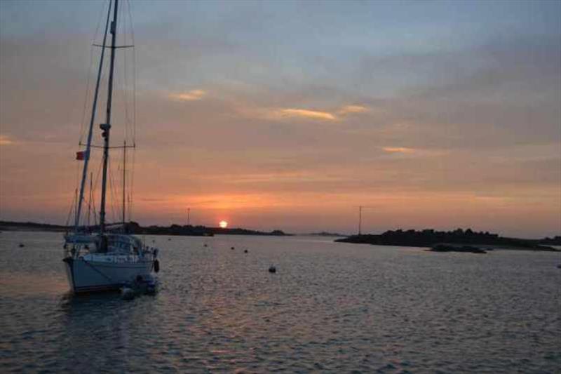 Sunset photo copyright Red Roo taken at  and featuring the Cruising Yacht class