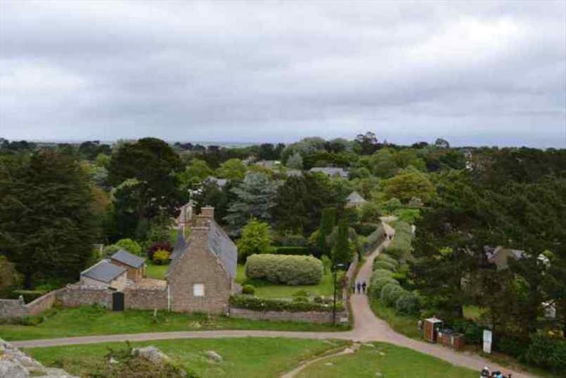 The view from St Michels Church looking down on the island photo copyright SV Red Roo taken at  and featuring the Cruising Yacht class