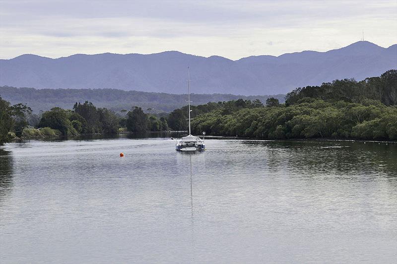 Catamaran up a river in NSW, Australia photo copyright John Curnow taken at  and featuring the Cruising Yacht class