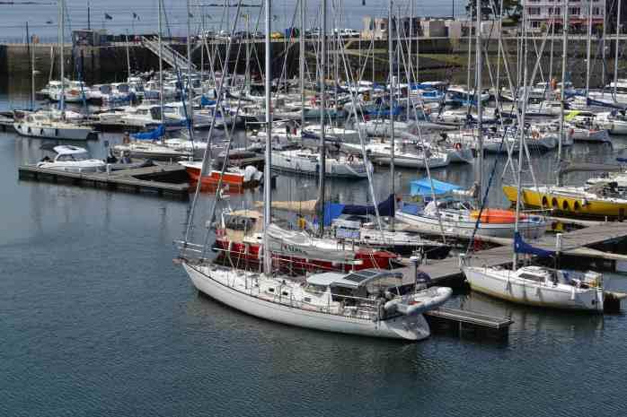 Taipan and Red Roo berthed at Concarneau photo copyright Maree & Phil taken at  and featuring the Cruising Yacht class