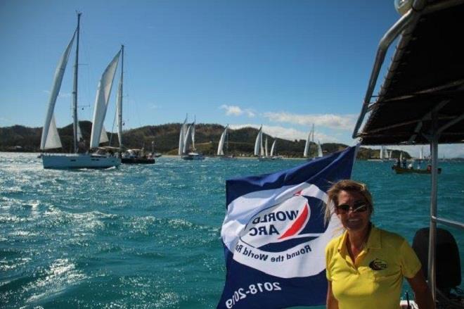 2018-19 World ARC fleet depart Fiji photo copyright World Cruising taken at  and featuring the Cruising Yacht class