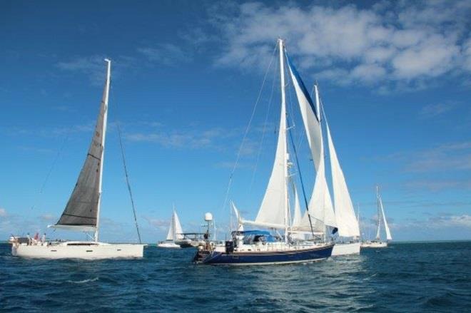 2018-19 World ARC fleet depart Fiji photo copyright World Cruising taken at  and featuring the Cruising Yacht class