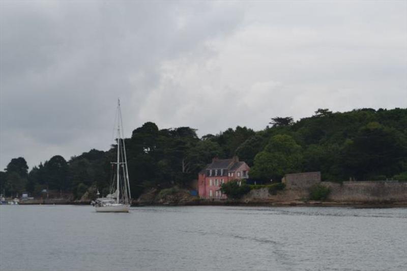 Taipan departing Vannes out through the Gulf of Morbihan photo copyright SV Red Roo taken at  and featuring the Cruising Yacht class