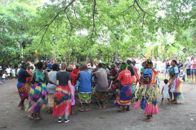 World ARC 2018-19 - Gift ceremony in Tanna - photo © World Cruising