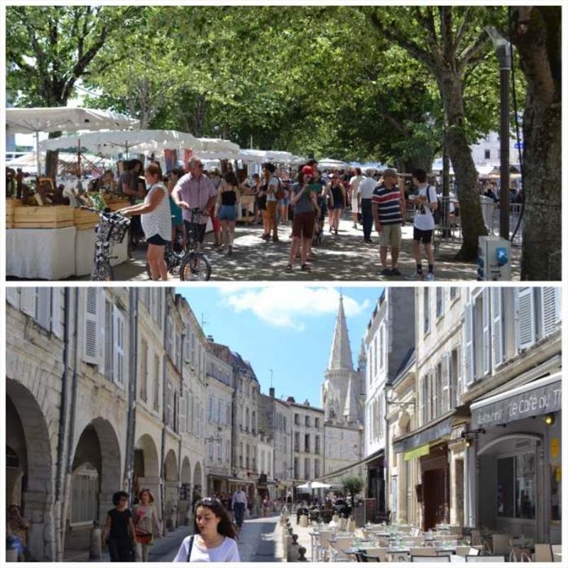 La Rochelle street scenes photo copyright SV Red Roo taken at  and featuring the Cruising Yacht class