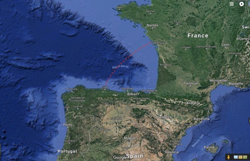 France to Spain, Sunday 15th July 07:00am to Tuesday 17th July 09:00am 50 hours and 250 nautical miles - photo © SV Red Roo