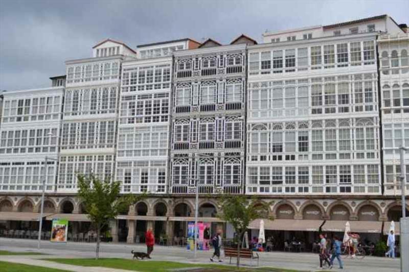 The windows facades of A'Coruna - photo © SV Red Roo