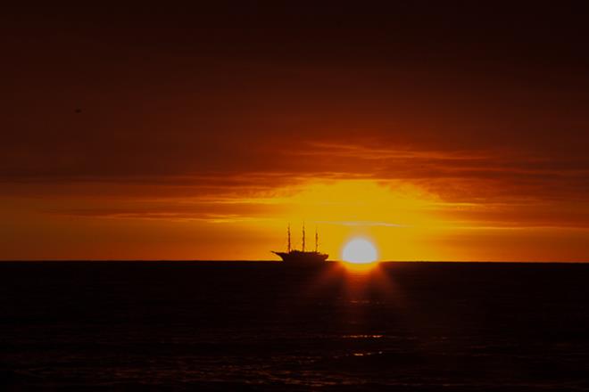 2018 ARC Channel Islands - Leg 1 - Dawn leaving Darmouth photo copyright World Cruising taken at  and featuring the Cruising Yacht class