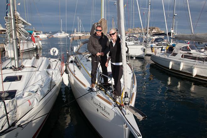 2018 ARC Channel Islands - Leg 1 - James & Helen arriving on Moonshadow   - photo © World Cruising