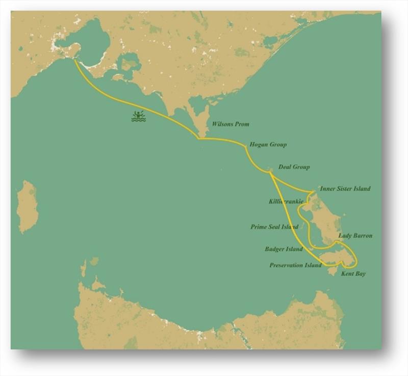 Map of Flinders Island Cruise photo copyright The Wooden Boat Shop taken at  and featuring the Cruising Yacht class