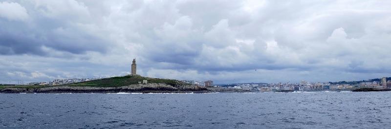 Passing a Coruna photo copyright SV Taipan taken at  and featuring the Cruising Yacht class