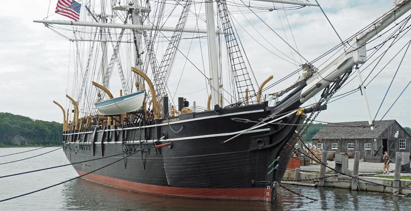 The Charles W. Morgan berthed at Mystic - photo © SV Crystal Blues