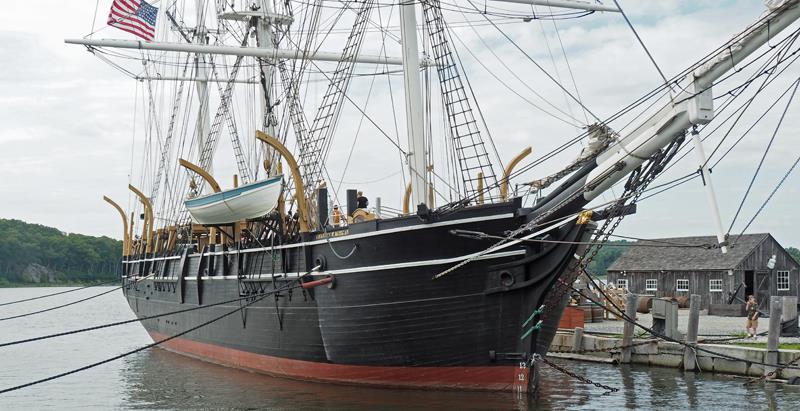 The Charles W. Morgan berthed at Mystic photo copyright SV Crystal Blues taken at  and featuring the Cruising Yacht class