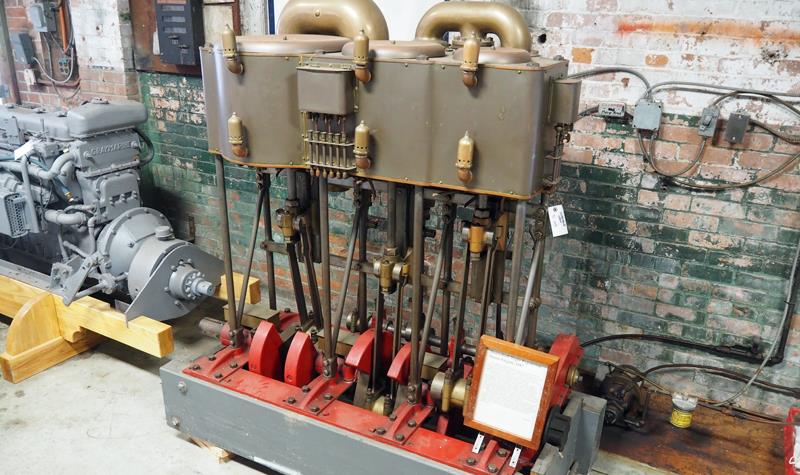 This one for my dad - An original Herreshoff triple expansion steam engine from 1917. 350 HP.  It pushed a 114 foot private yacht for J.P. Morgan - photo © SV Crystal Blues