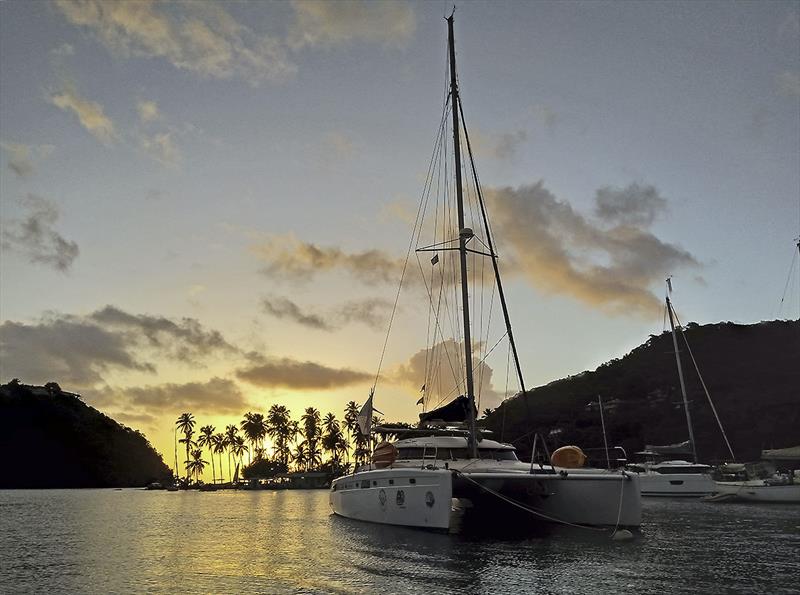 Contigo in Marigot Bay photo copyright Mission Océan taken at  and featuring the Cruising Yacht class