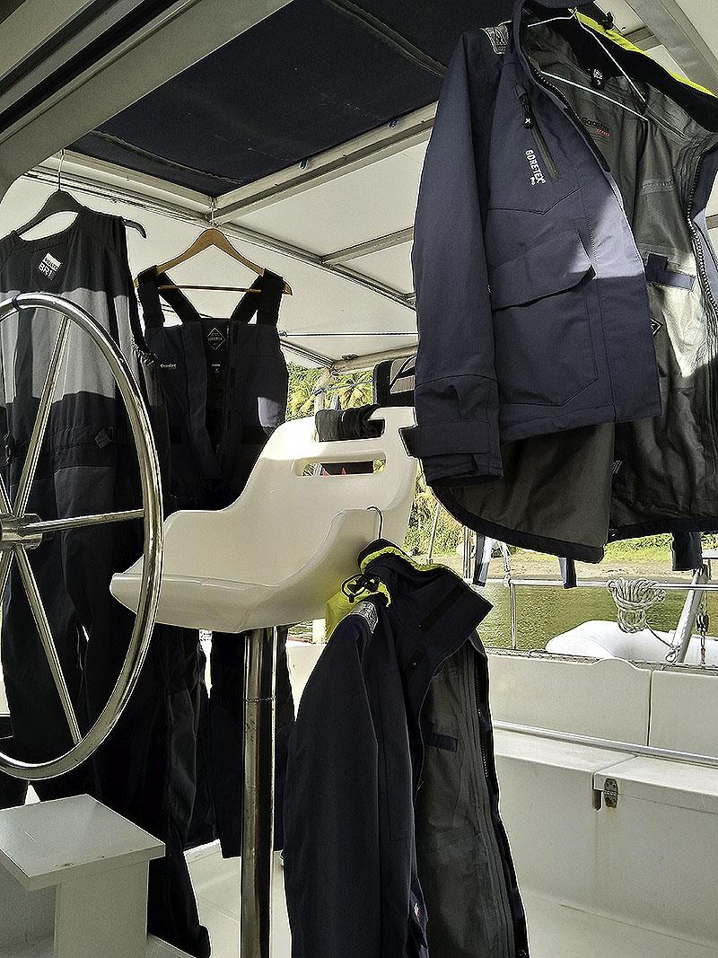 Foulies out to dry on arrival photo copyright Mission Ocean taken at  and featuring the Cruising Yacht class