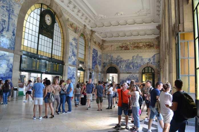 Tiles inside the Porto São Bento Train Station - Porto – Portugal photo copyright Maree & Phil taken at  and featuring the Cruising Yacht class