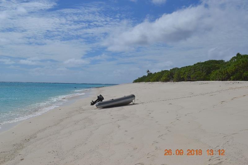 Great beach but rough anchorage - photo © Andrew and Clare / Freedom and Adventure