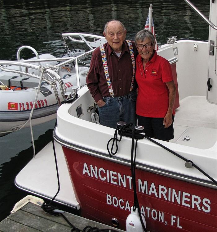 Happy 100th birthday to Herb Weiss! photo copyright Daria Blackwel taken at  and featuring the Cruising Yacht class