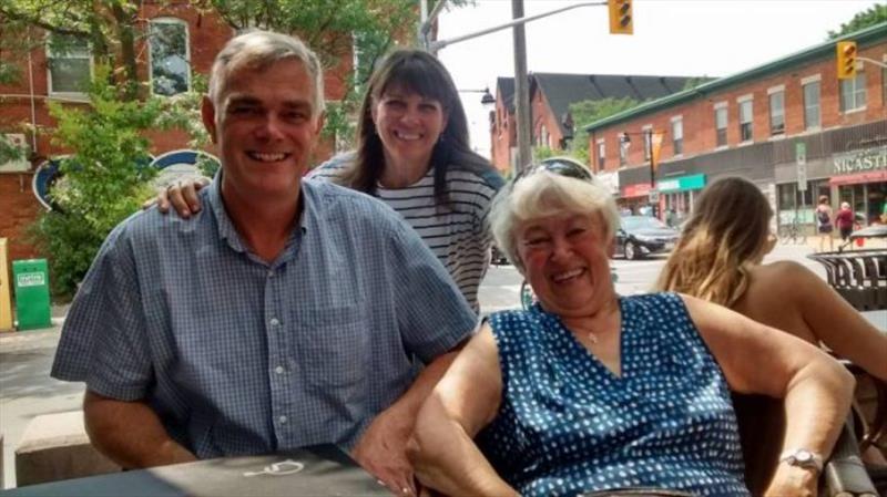 Visiting with Scott and Sonia Crawshaw photo copyright Glenora Doherty taken at  and featuring the Cruising Yacht class