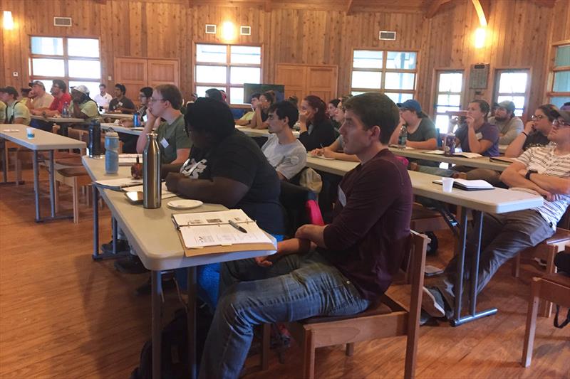 The second cohort of GulfCorps members in the classroom at their orientation. Some may choose to pursue academic goals at Florida A&M University photo copyright NOAA Fisheries taken at  and featuring the Cruising Yacht class