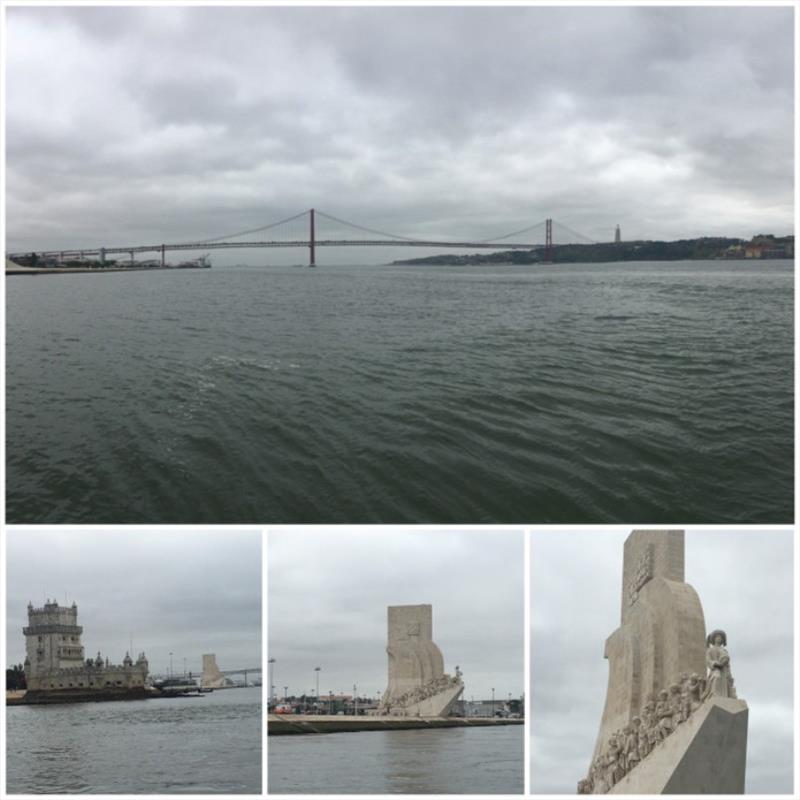 25 April Bridge Lisbon, Belém Tower & the Monument to the Discoveries – Lisbon photo copyright SV Red Roo taken at  and featuring the Cruising Yacht class